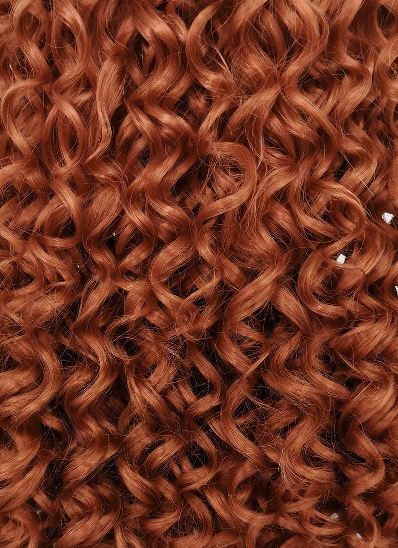 Auburn Curly Lace Front Synthetic Wig LF5107