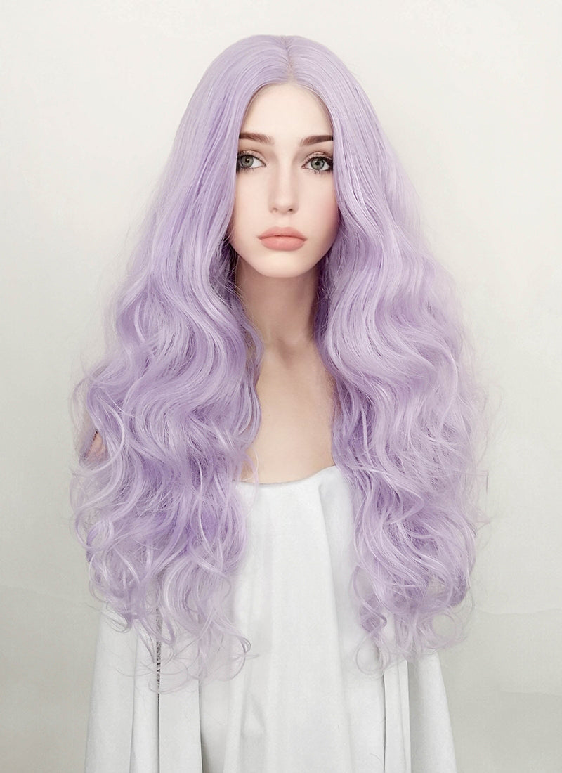 Critical Role Imogen Temult Pastel Purple Wavy Lace Front Synthetic Wig LF5110