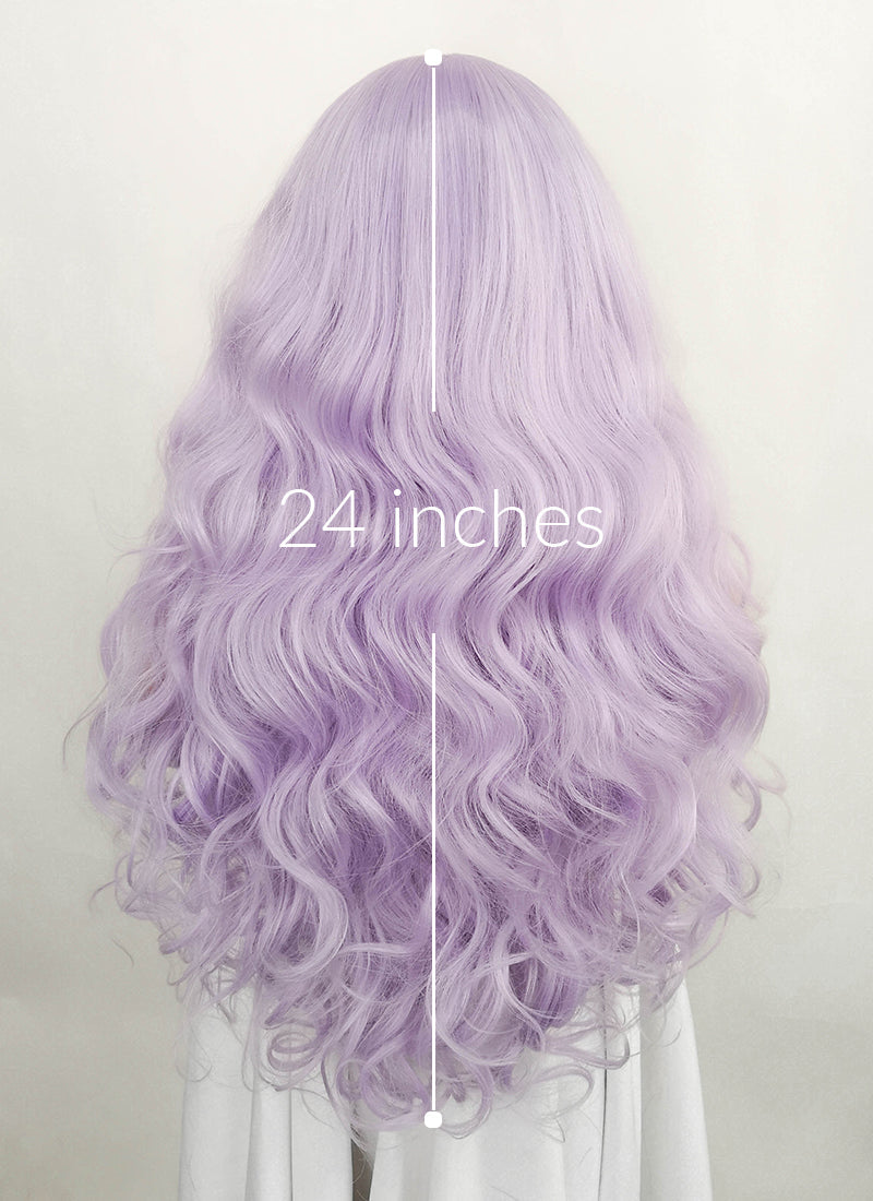 Critical Role Imogen Temult Pastel Purple Wavy Lace Front Synthetic Wig LF5110