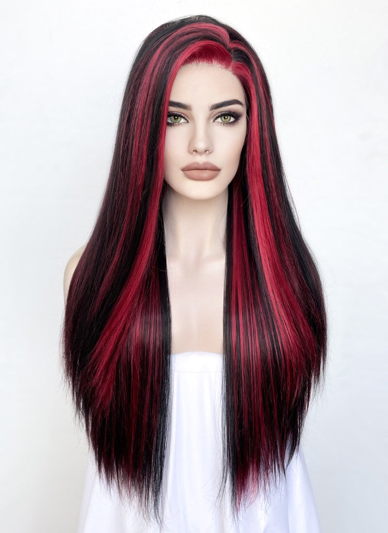 1/6 女性ヘッド : Red Long Straight Hair Amazon.com: 1/6 Scale Female Head Sculpt, Asian Girl Pale