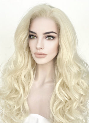 Barbie Light Blonde Wavy Lace Front Synthetic Wig LF5151