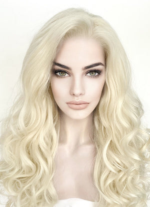 Barbie Light Blonde Wavy Lace Front Synthetic Wig LF5151
