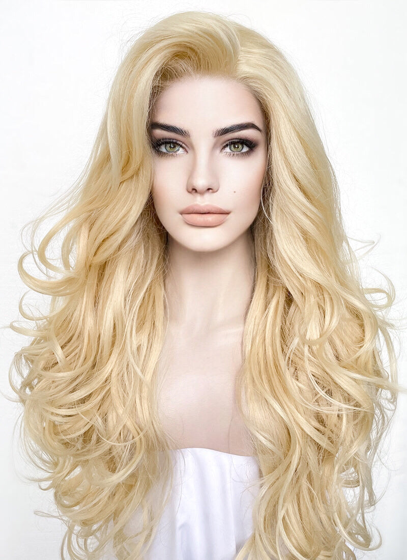 Blonde Wavy Lace Front Synthetic Wig LF5156