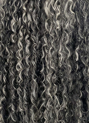 Blonde Mixed Black Curly Lace Front Synthetic Wig LF5160