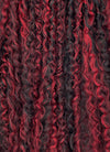 Red Mixed Black Curly Lace Front Synthetic Wig LF5162