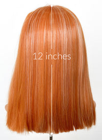 Orange Mixed Blonde Straight Lace Front Synthetic Wig LF5163