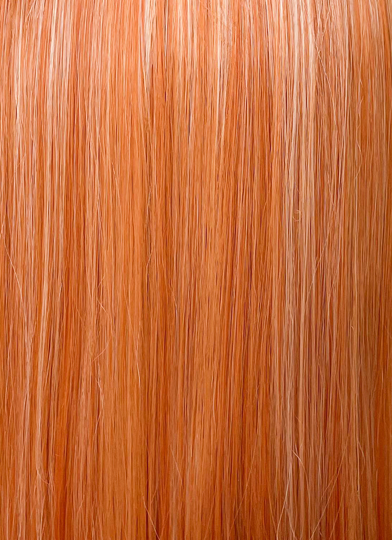 Orange Mixed Blonde Straight Lace Front Synthetic Wig LF5163