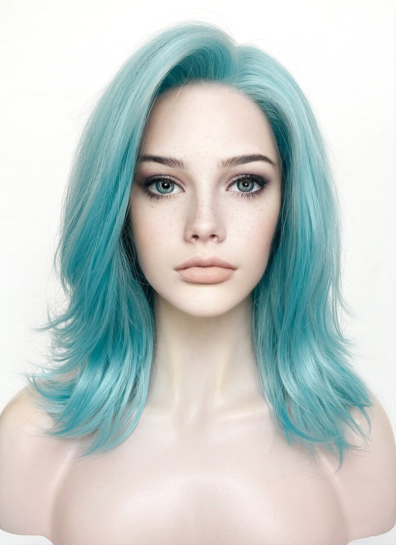 Blue Straight Lace Front Synthetic Wig LF5168