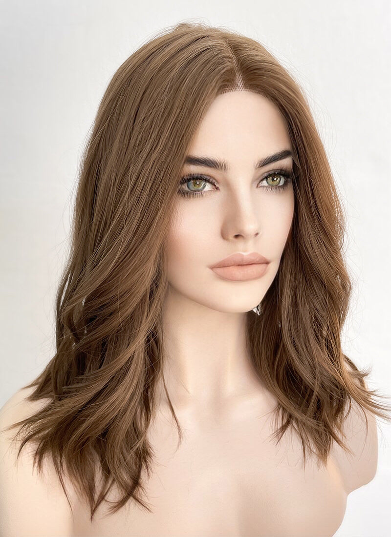 Brunette Wavy Lace Front Kanekalon Synthetic Wig LF6000