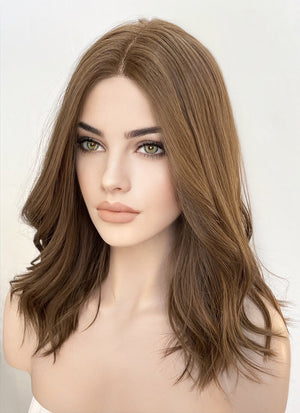 Brunette Wavy Lace Front Kanekalon Synthetic Wig LF6000