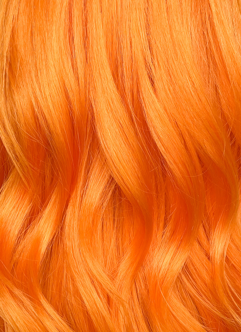 Mixed Orange Wavy Lace Front Synthetic Wig LF6014