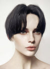 Black Rainbow Color Straight Lace Front Synthetic Men's Wig LF6019