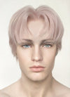 Light Ash Blonde Straight Lace Front Synthetic Men's Wig LF6020