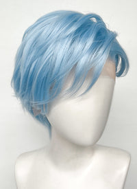 Pastel Blue Straight Lace Front Synthetic Men's Wig LF6021