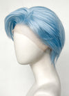 Pastel Blue Straight Lace Front Synthetic Men's Wig LF6021