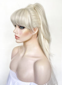 Barbie Platinum Blonde Straight Lace Front Synthetic Wig LF6022