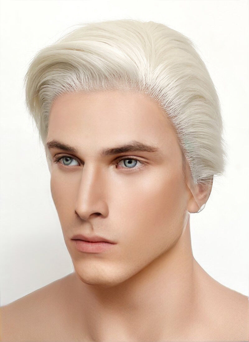 Barbie Ken Platinum Blonde Straight Lace Front Synthetic Men's Wig LF6023