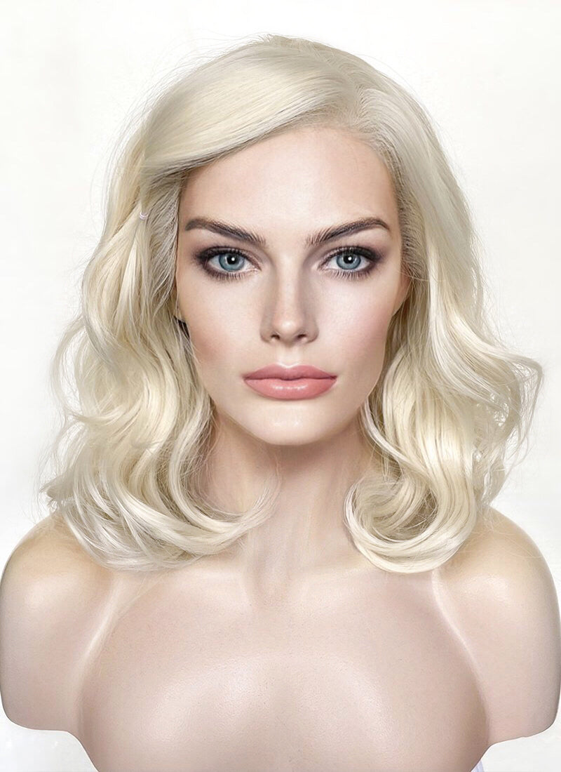 Barbie Platinum Blonde Wavy Lace Front Synthetic Wig LF6024