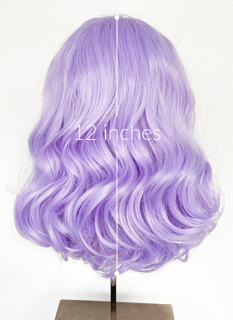 Pastel Purple Wavy Lace Front Synthetic Wig | WigIsFashion Pastel Purple Wavy Lace Front Synthetic Wig | WigIsFashion