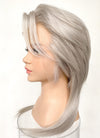 Pastel Grey Blonde Wolf Cut Straight Lace Front Synthetic Men's Wig LF6034