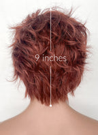 The Arcana: A Mystic Romance Julian Devorak Auburn Wavy Lace Front Synthetic Men's Wig LF6035