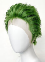 One Piece Roronoa Zoro Green Wavy Lace Front Synthetic Men's Wig LF6044