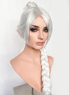 Baldur's Gate 3 Shadowheart White Yaki Straight Lace Front Synthetic Wig With Ponytial Extension LF6048