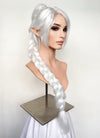 Baldur's Gate 3 Shadowheart White Yaki Straight Lace Front Synthetic Wig With Ponytial Extension LF6048