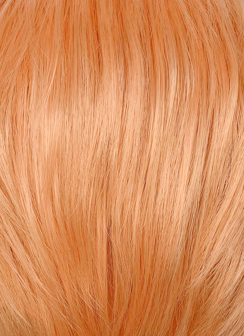 Orange Straight Lace Front Synthetic Men's Wig LF6051