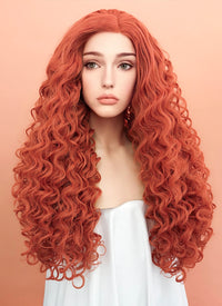 Ginger Spiral Curly Lace Front Synthetic Wig LF663J