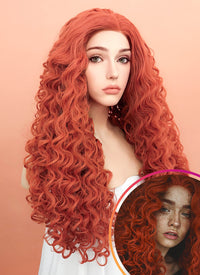 Ginger Spiral Curly Lace Front Synthetic Wig LF663J