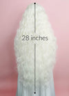 White Wavy Lace Front Synthetic Wig LF741B