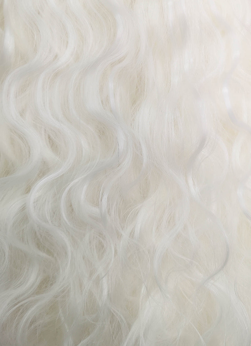 White Wavy Lace Front Synthetic Wig LF741B