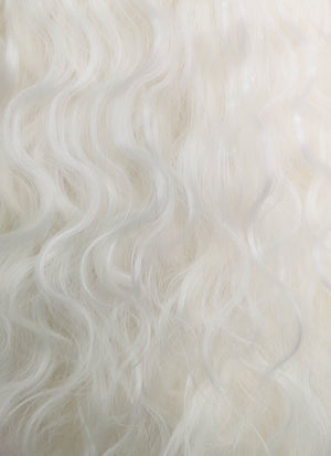 White Wavy Lace Front Synthetic Wig LF741B
