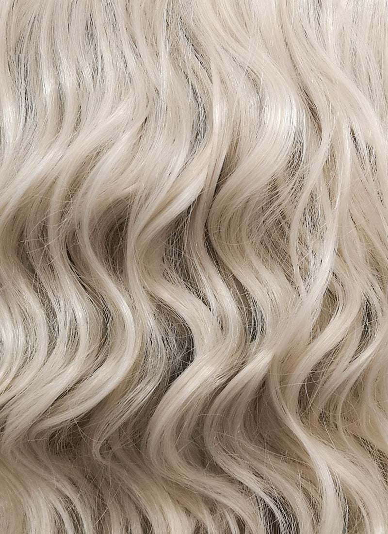 Pastel Blonde Wavy Bob Lace Front Synthetic Wig LF831B