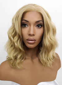 Blonde Wavy Lace Front Synthetic Wig LFB418