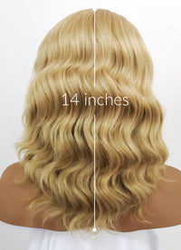 Blonde Wavy Lace Front Synthetic Wig LFB418