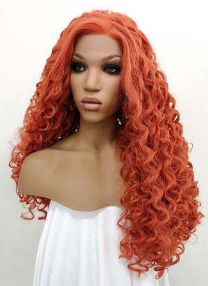 Ginger Spiral Curly Lace Front Synthetic Wig LFB663J