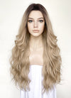 Blonde With Dark Roots Wavy Lace Front Synthetic Wig LFCS232