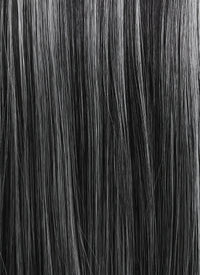 Black Mixed Grey Straight Lace Front Kanekalon Synthetic Wig LF3257