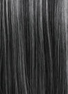 Black Mixed Grey Straight Lace Front Kanekalon Synthetic Wig LF3257