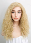 Light Blonde Curly Lace Front Synthetic Wig LFK5514