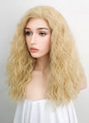 Light Blonde Curly Lace Front Synthetic Wig LFK5514