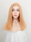 Pastel Orange Straight Lace Front Synthetic Wig LFK5538