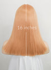 Pastel Orange Straight Lace Front Synthetic Wig LFK5538