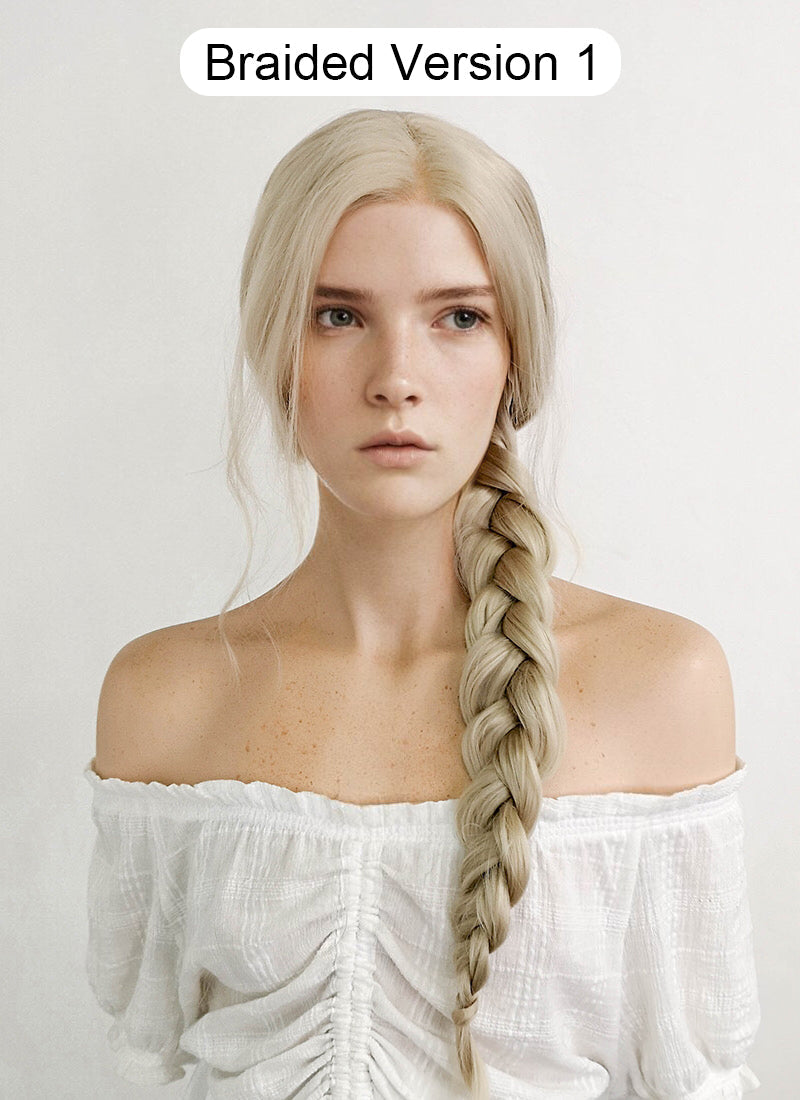 The Lord of the Rings The Rings of Power Galadriel Ash Blonde Wavy Lace Front Synthetic Wig LFK5539