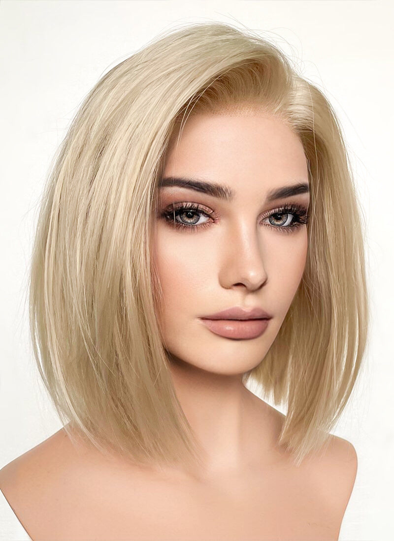 Blonde Straight Bob Lace Front Synthetic Wig LFK5542