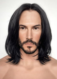 John Wick Black Wavy Lace Front Synthetic Wig LFK5543