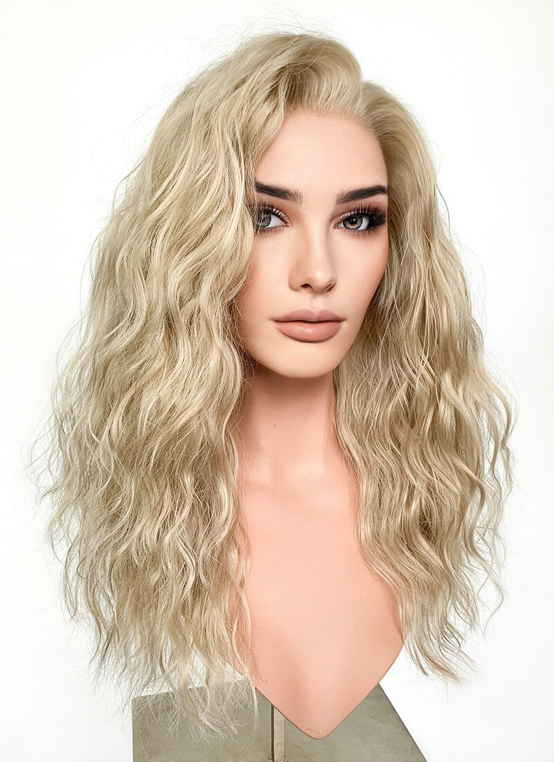 Blonde Wavy Lace Front Synthetic Wig LFK5544