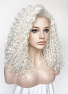 White Curly Lace Front Synthetic Wig LFK5555